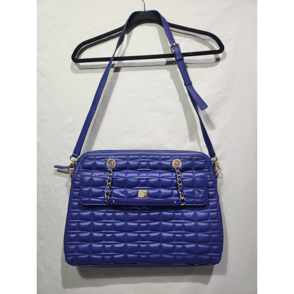 Kate Spade Roxana Crossbody Computer Work Bag w Adjustable Strap. Cobalt‎ Blue